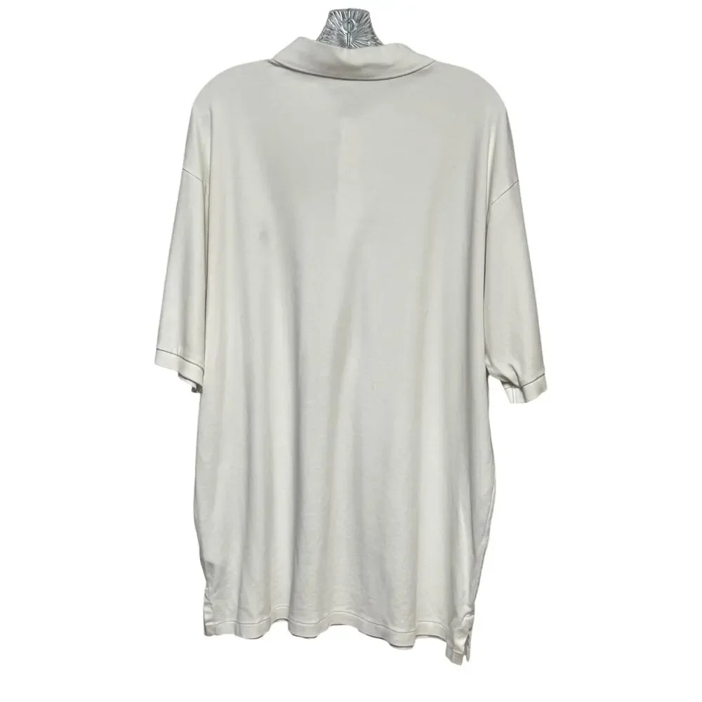 Ralph Lauren Flesh Pony Cotton Polo Shirt White Tall XL